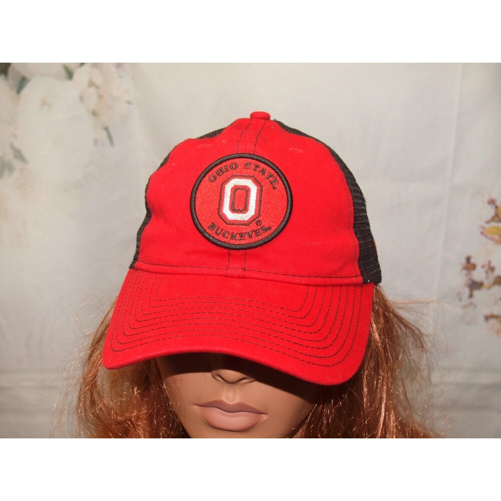 New Era Ohio State Buckeyes 9TWENTY Red Hat NCAA One Size Unisex Mesh Rear NEW